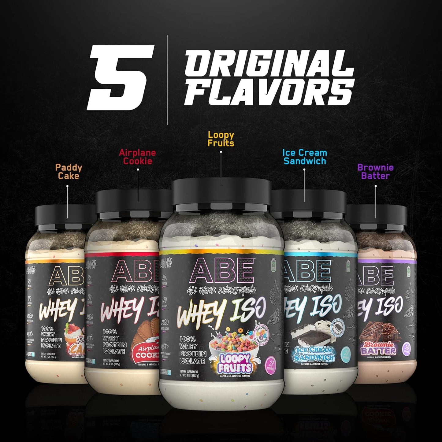 25g Fruity Cereal Milk Whey Protein Powder - 27 Servings, Isolate with Low Carbs & Sugar, MCTs