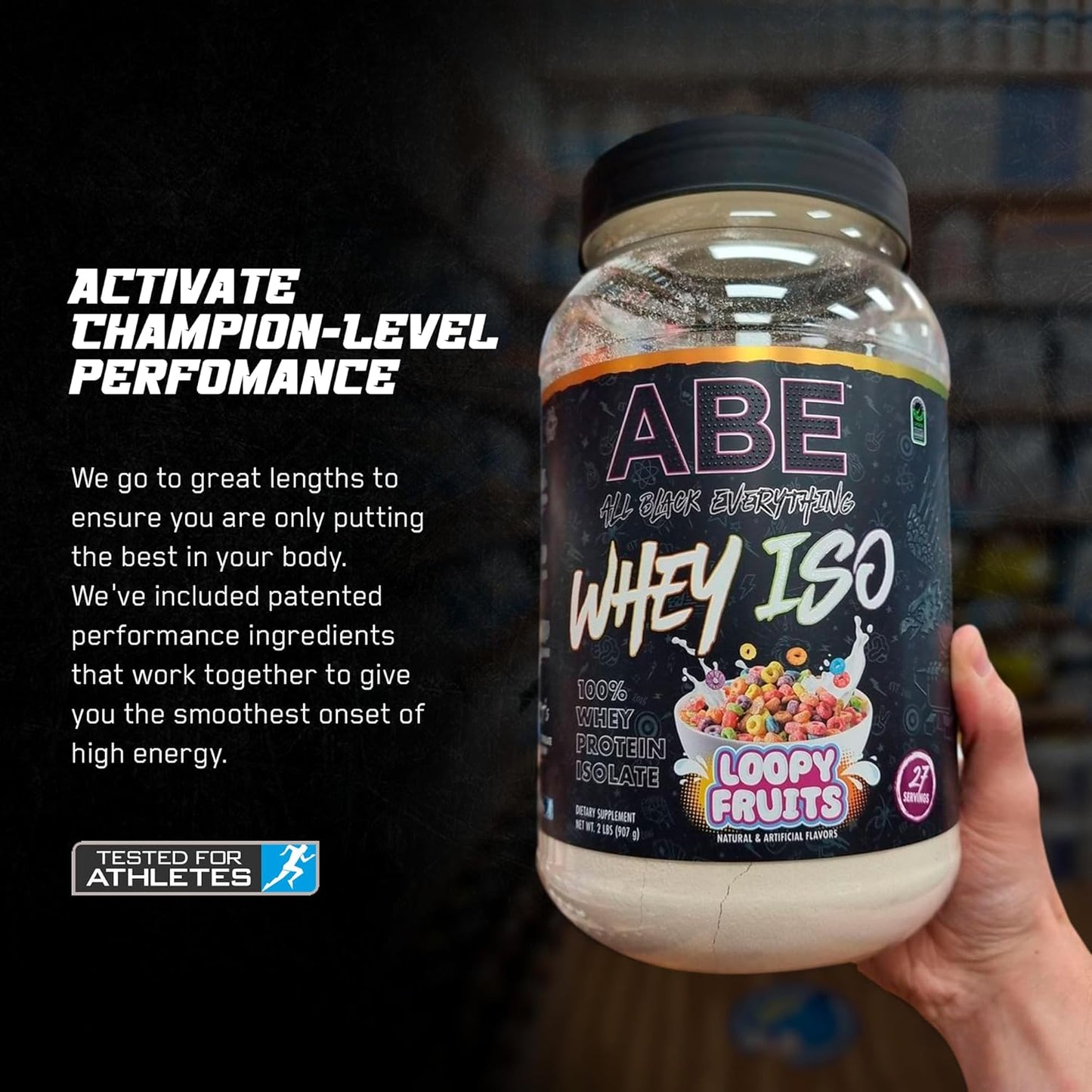 25g Fruity Cereal Milk Whey Protein Powder - 27 Servings, Isolate with Low Carbs & Sugar, MCTs