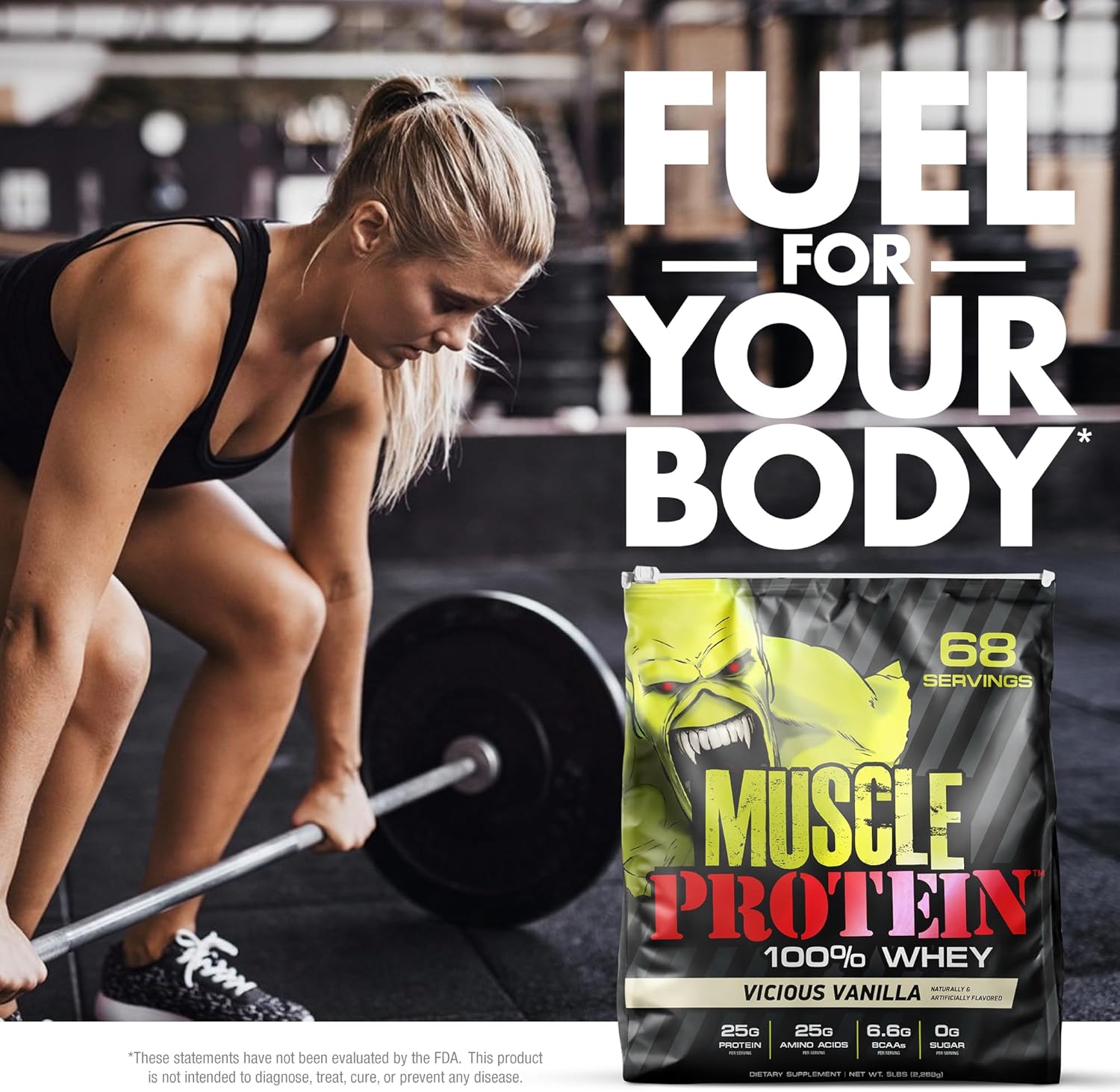 25g Pure Protein Vanilla Whey Powder - 5 lbs, Cold Filtered, 6.6g BCAAs