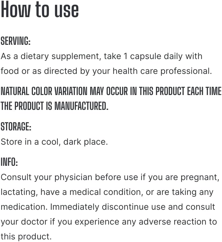 25mg Zinc Formula Capsules for Immune Support and Antioxidant Benefits - 100 Count