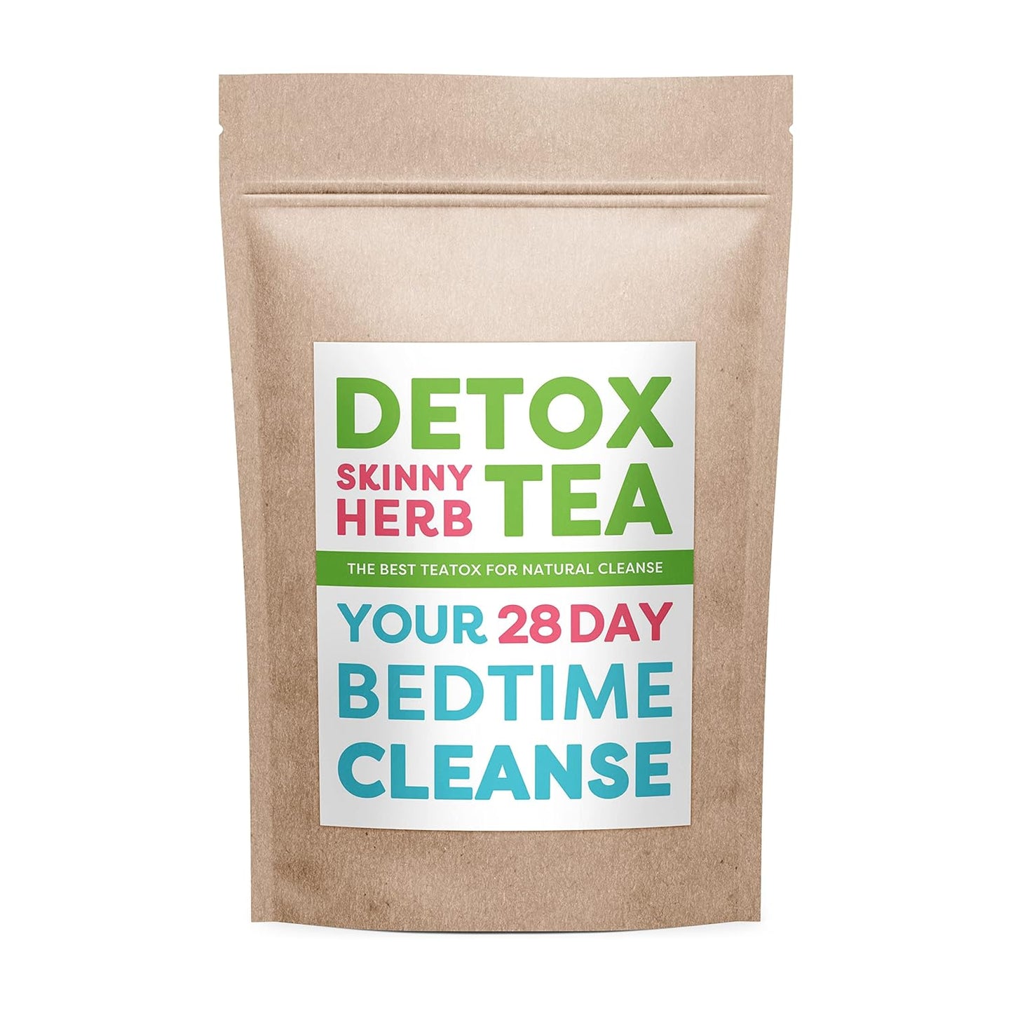 28-Day Detox Skinny Herb Tea: Natural Bedtime Cleanse Tea for Effective Detox & Cleanse Support