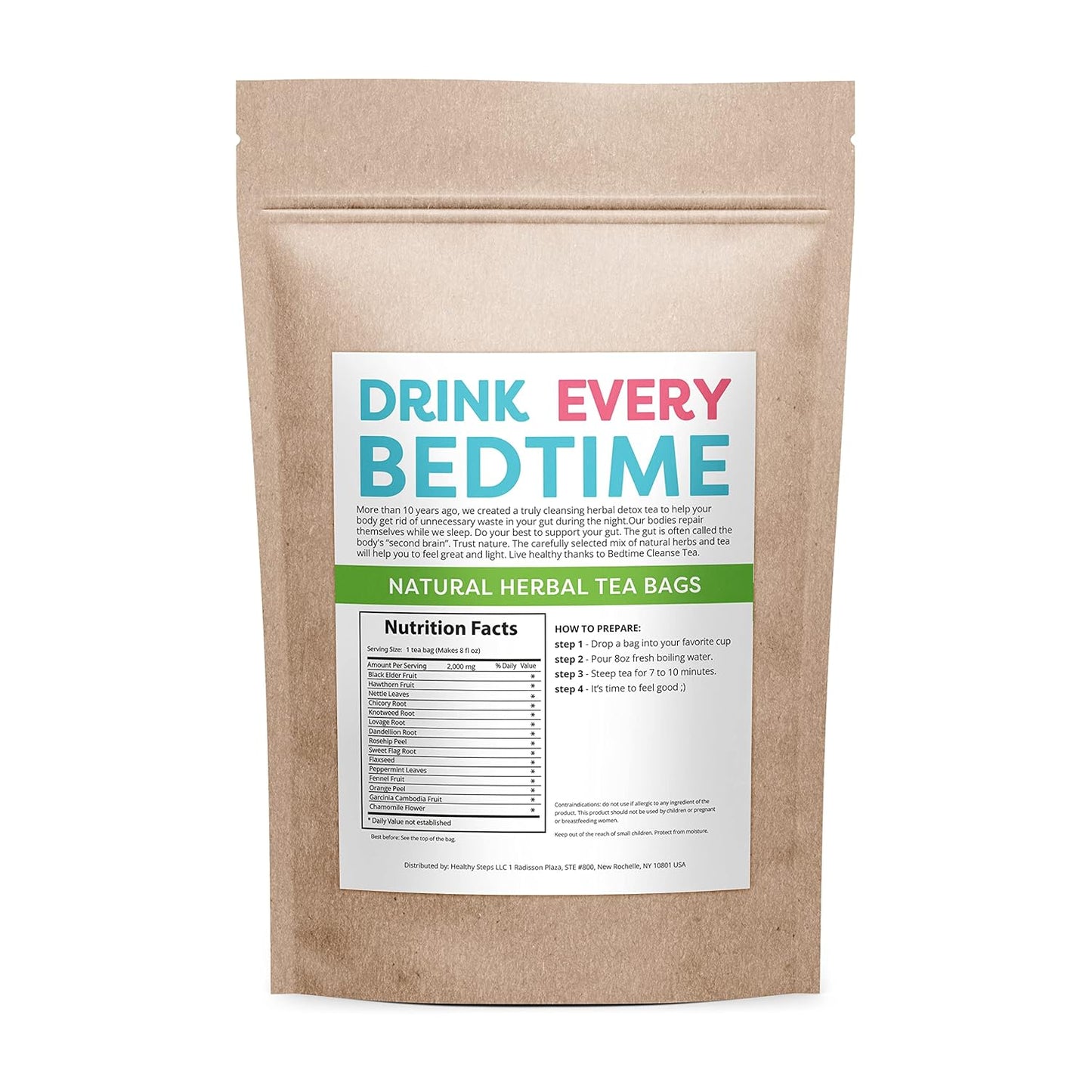 28-Day Detox Skinny Herb Tea: Natural Bedtime Cleanse Tea for Effective Detox & Cleanse Support