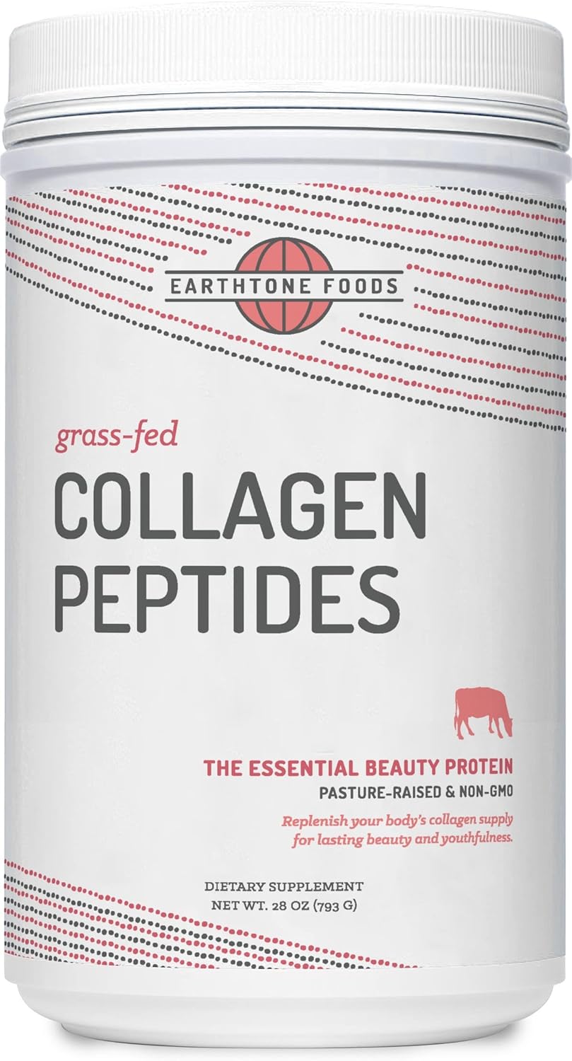 28 oz Grass-Fed Collagen Peptides Powder - Hydrolyzed Non-GMO Protein Supplement for Women and Men - Paleo & Keto Friendly
