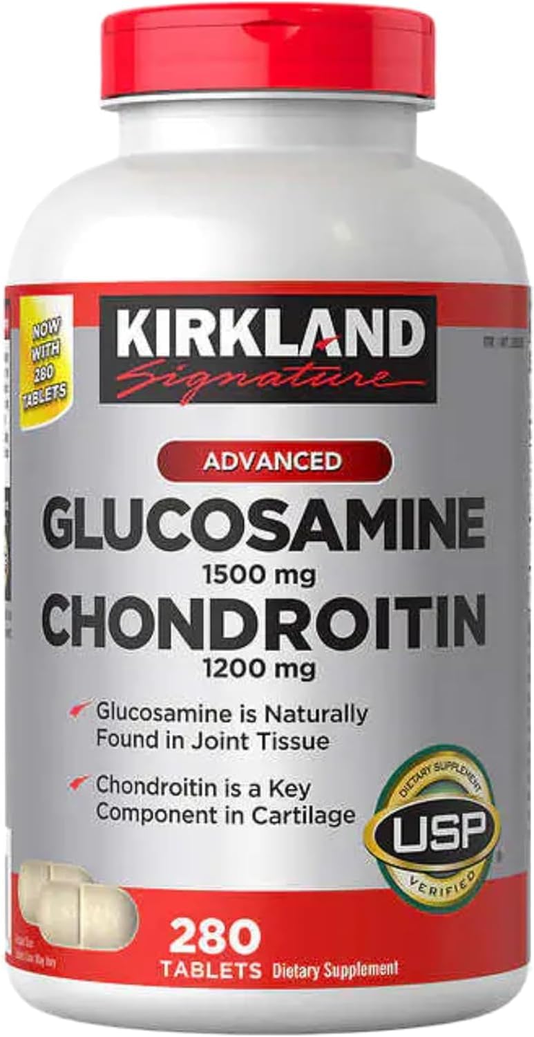 280 Tablets of Costco Kirkland Signature Glucosamine & Chondroitin Supplement