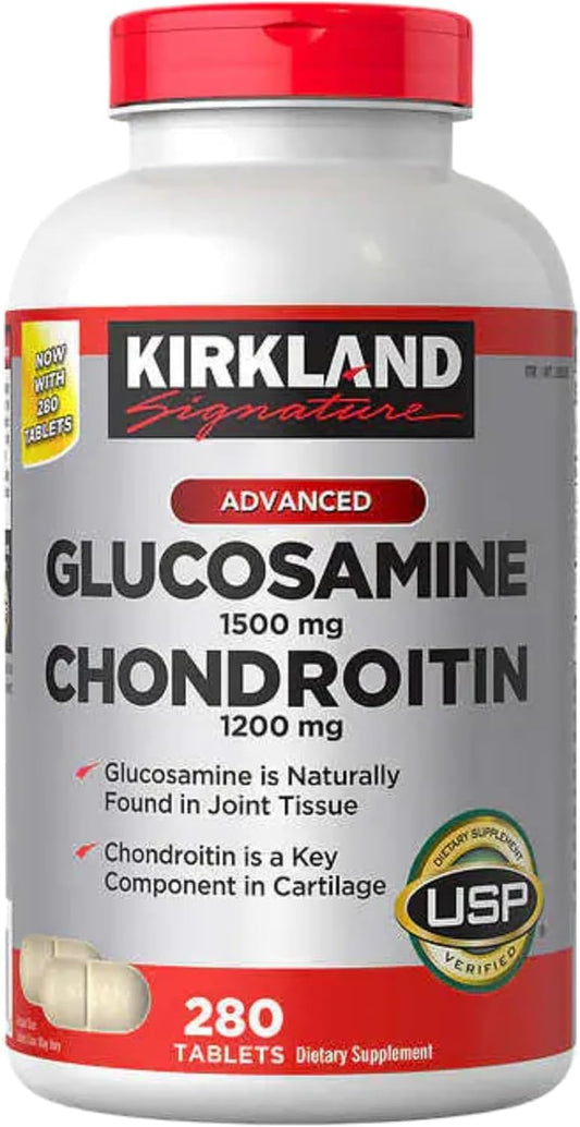280 Tablets of Costco Kirkland Signature Glucosamine & Chondroitin Supplement