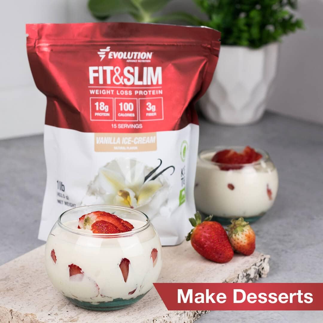 2lb Evolution Advance Nutrition Fit & Slim Blend + Resistance Loop Bands - Grass Fed Whey Protein Powder, Keto Approved, Non GMO, Vanilla Flavor.