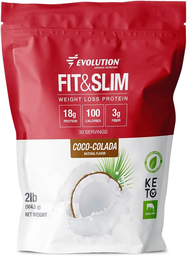 2lb Grass-Fed Whey Protein Powder Blend for Easy Digestion - Keto-Friendly, Non-GMO, Natural Coco-Colada Flavor