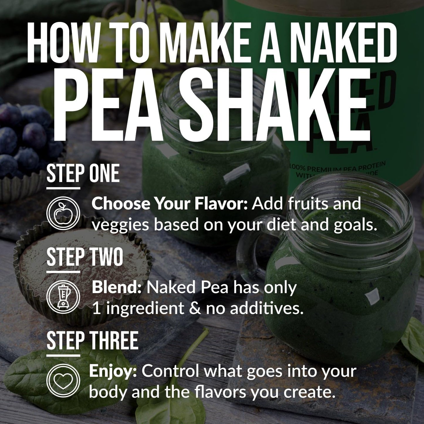2LB Naked Pea Protein Powder - Unflavored Vegan Isolate from North American Farms - Plant-Based, Easy to Digest - 30 Servings - BoostGo Australia