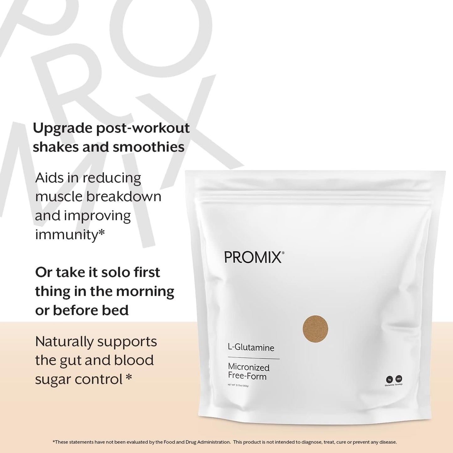 2lb ProMix Nutrition L Glutamine Powder Supplement for Muscle Recovery & Gut Health - BoostGo Australia