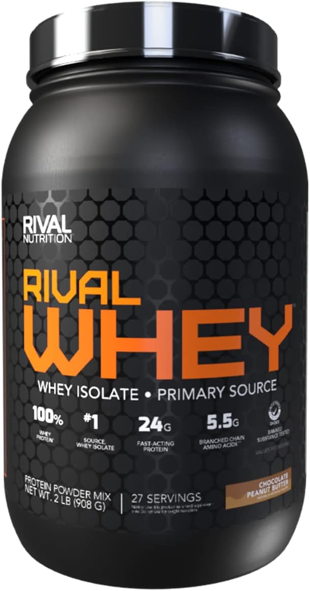 2lb Rival Nutrition Rival Whey Protein Powder - Chocolate Peanut Butter Flavor