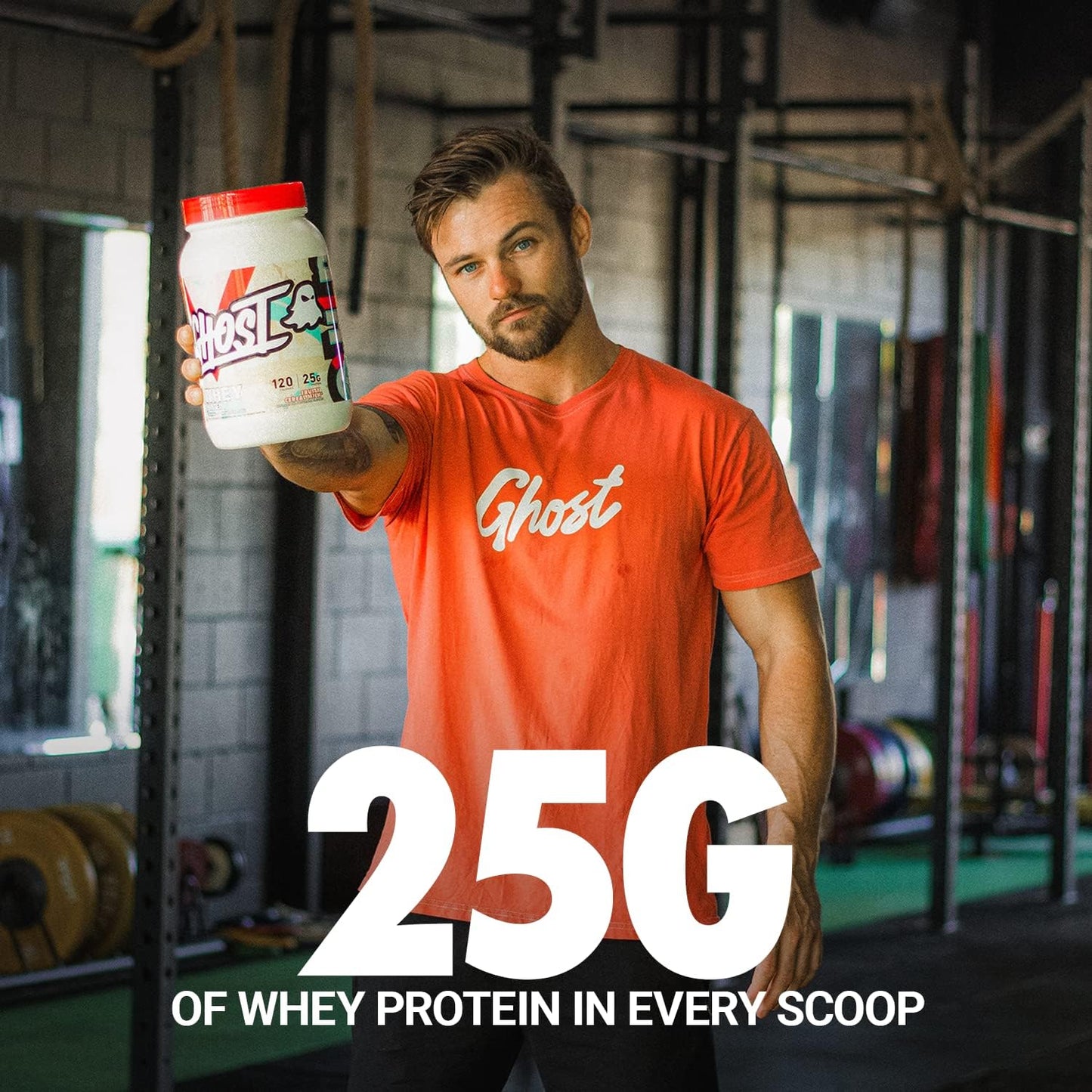 2LB Tub of GHOST Fruity Cereal Milk Whey Protein Powder - 25G Protein, Flavored Isolate, Concentrate & Hydrolyzed Blend - Post Workout Shakes - Soy & Gluten Free - BoostGo Australia