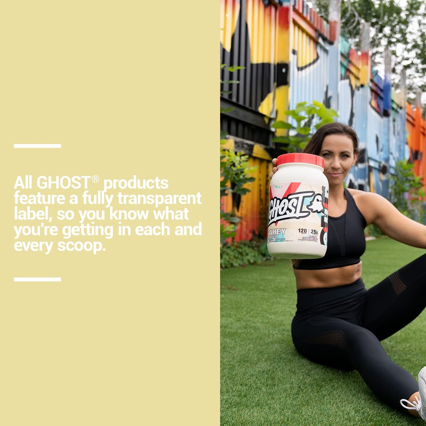 2LB Tub of GHOST Fruity Cereal Milk Whey Protein Powder - 25G Protein, Flavored Isolate, Concentrate & Hydrolyzed Blend - Post Workout Shakes - Soy & Gluten Free - BoostGo Australia