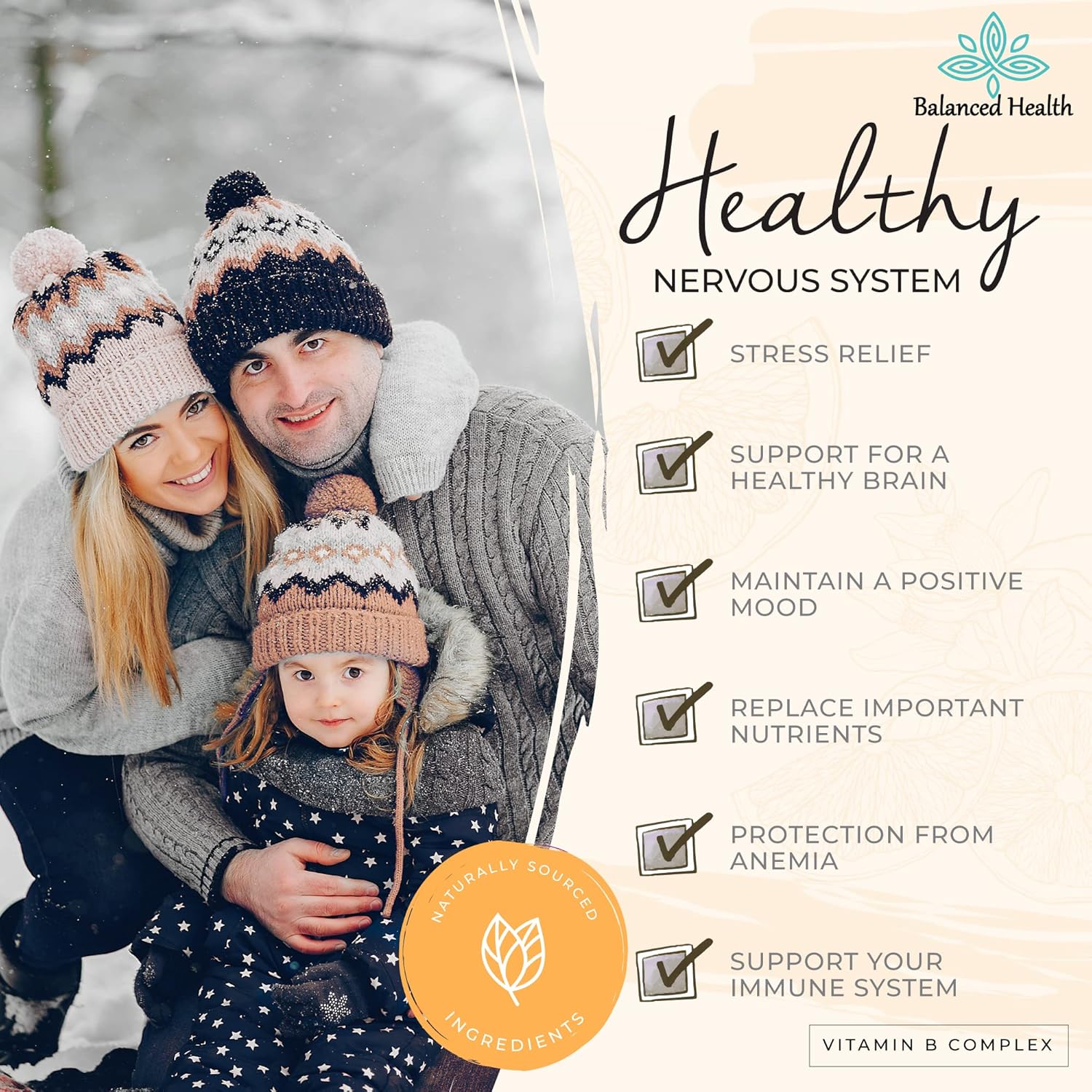 2oz Balanced Health Vitamin B-Complex Drops - 60 Doses of All 8 B-Vitamins - Immune & Energy Support - Non GMO Vegetarian Formula