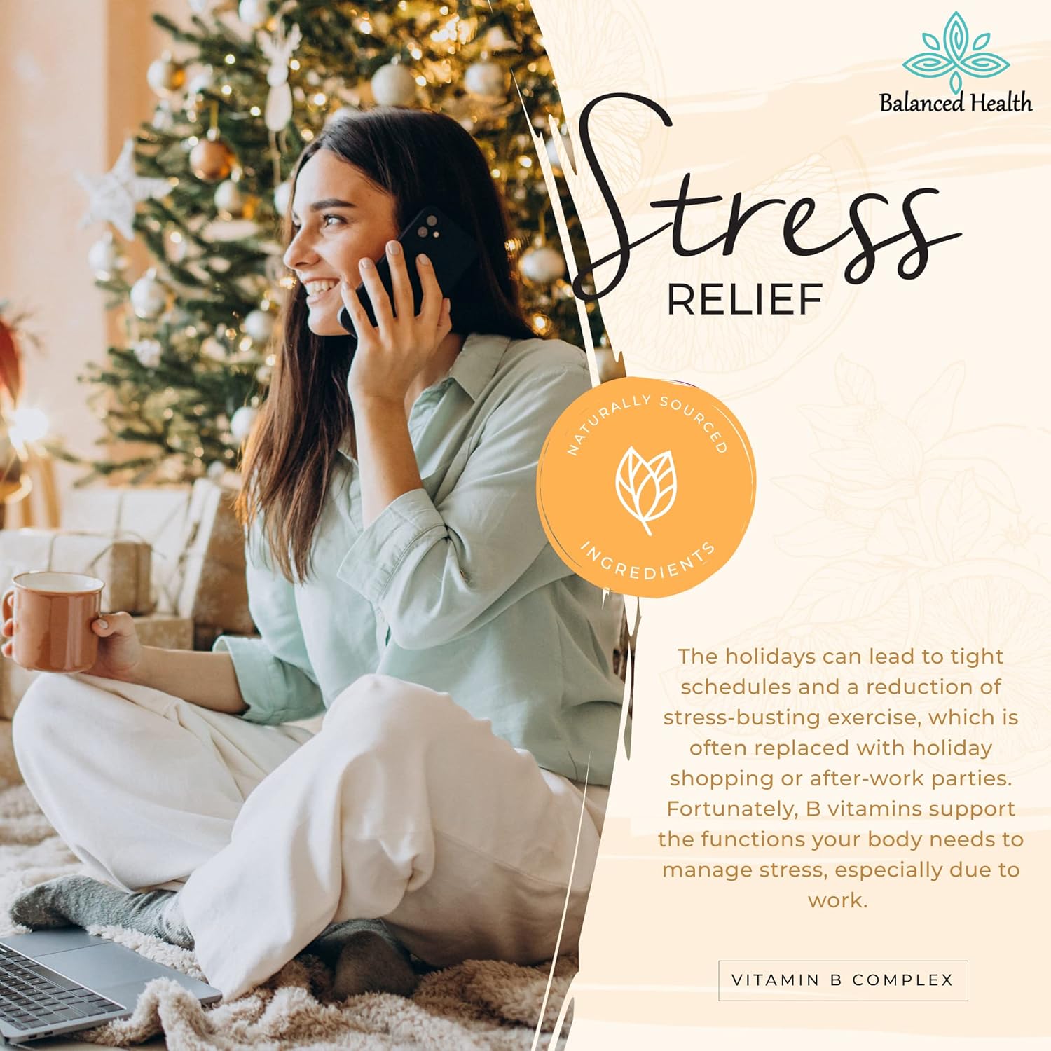 2oz Balanced Health Vitamin B-Complex Drops - 60 Doses of All 8 B-Vitamins - Immune & Energy Support - Non GMO Vegetarian Formula