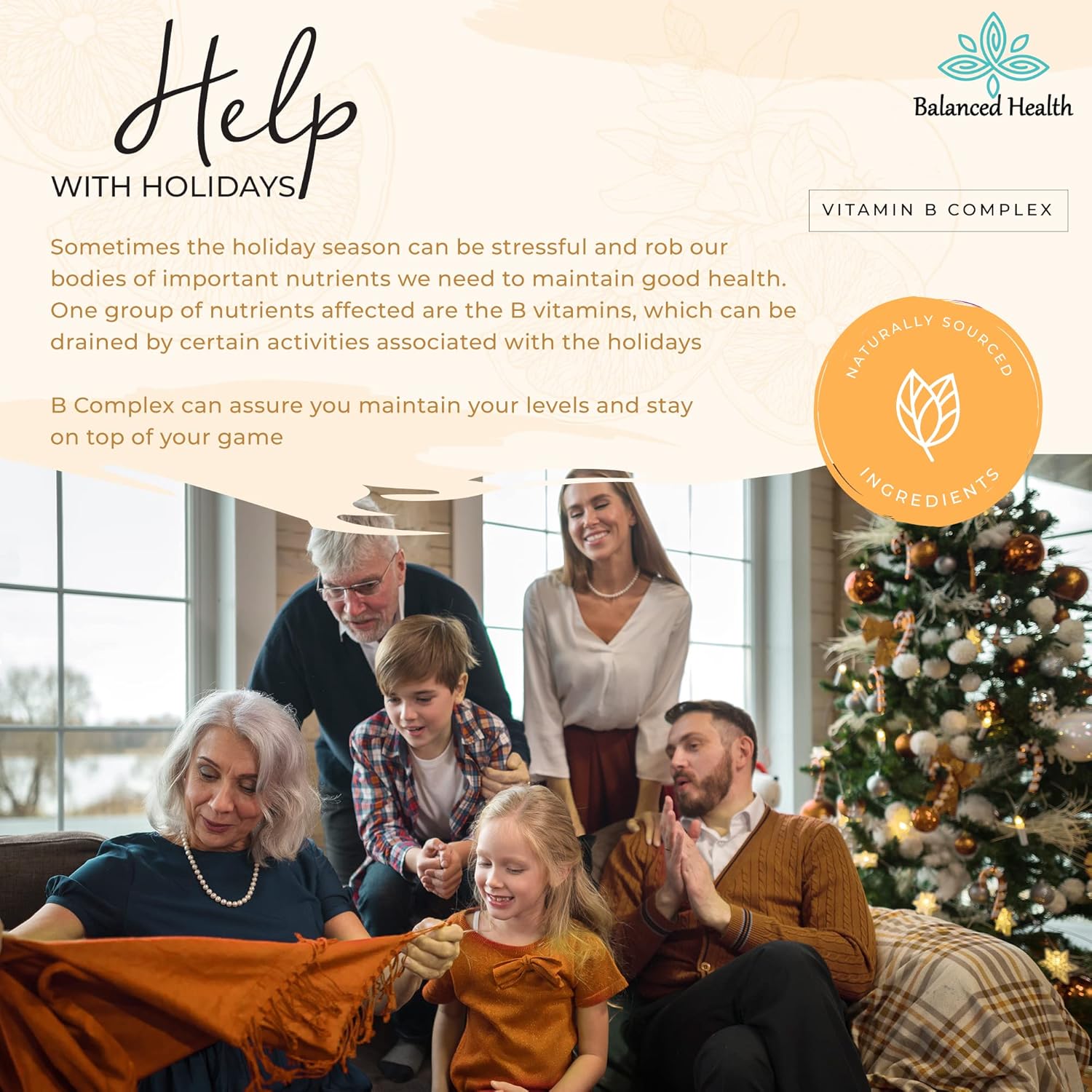 2oz Balanced Health Vitamin B-Complex Drops - 60 Doses of All 8 B-Vitamins - Immune & Energy Support - Non GMO Vegetarian Formula