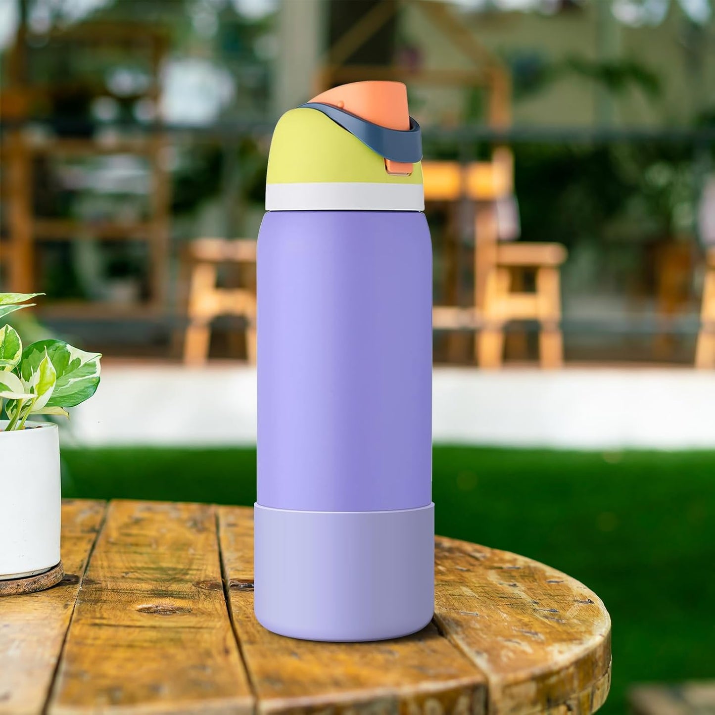2PCS Silicone Bottom Bumper Protector for Owala Water Bottles - Anti-Slip Sleeve for 24oz, 32oz, 40oz Sizes