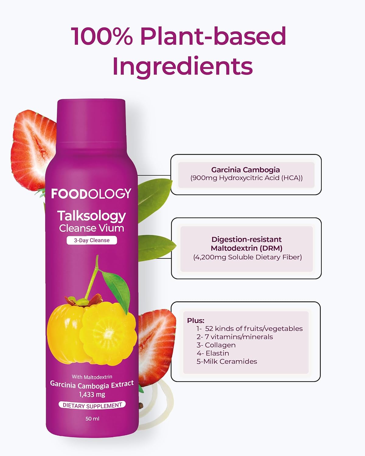3-Day Garcinia Cambogia Shots with Vitamin Cleanse by FOODOLOGY Talksology Vium