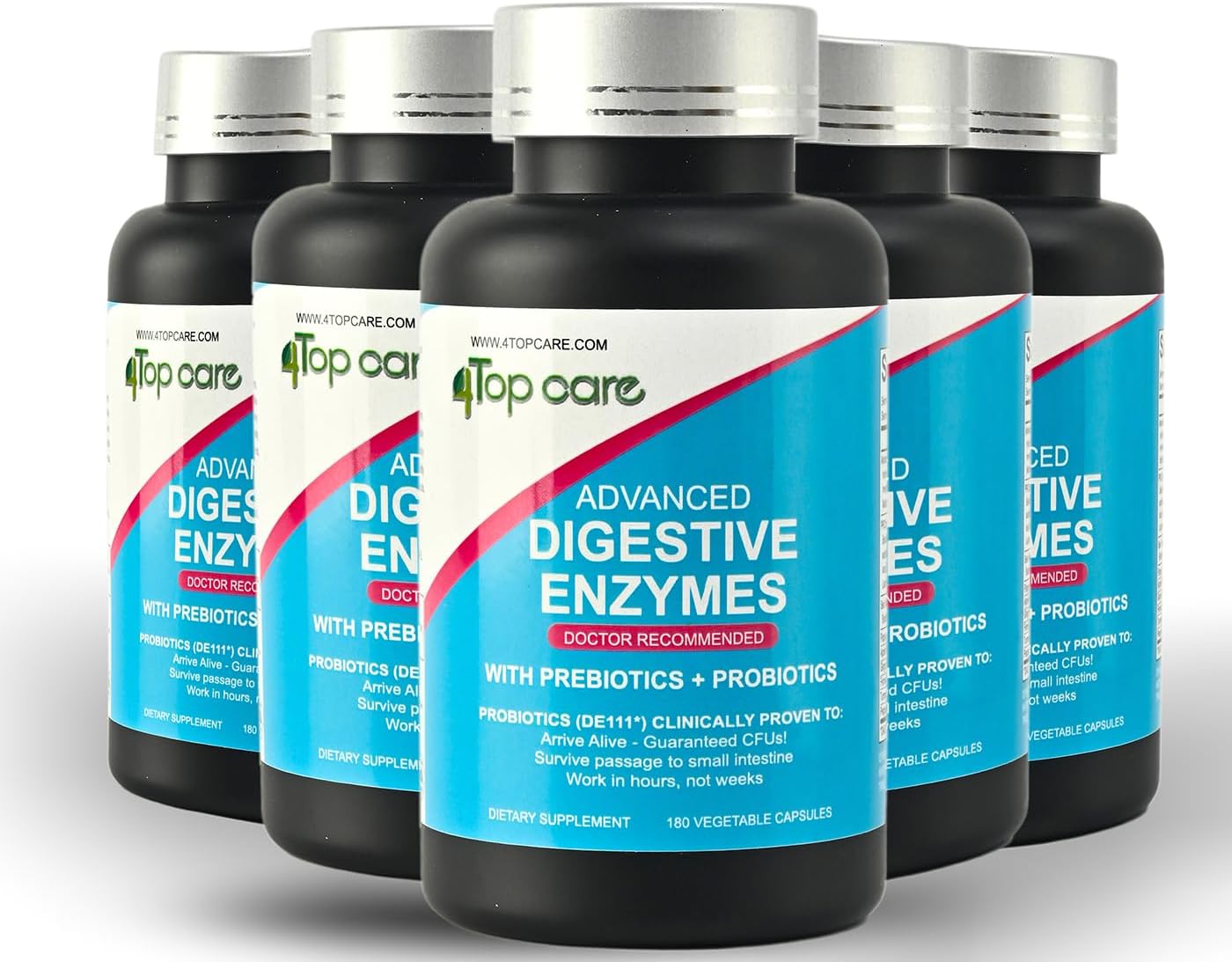 3-in-1 Gut Health Probiotics with Digestive Enzymes and Prebiotics/Postbiotics - Top Care Formula