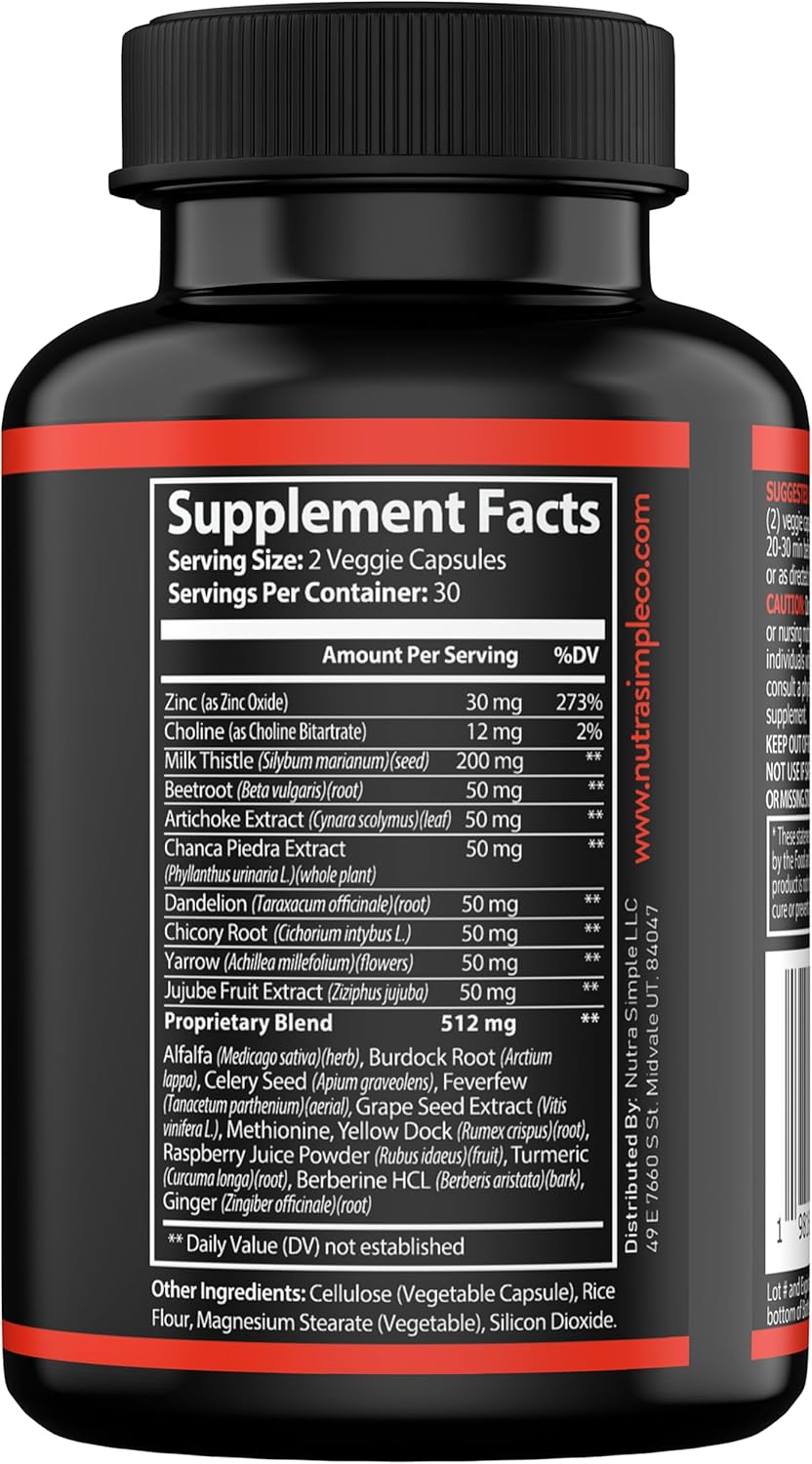 3-in-1 On Cycle Support Supplement for Men with Liver Support and Natural Ingredients - 60 Capsules