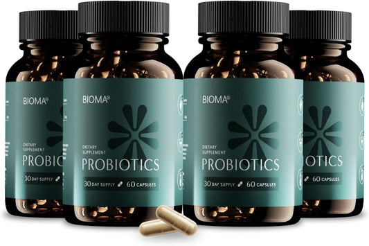 3-in-1 Slow Release Synbiotic Probiotics for Weight Management & Digestive Health - 240 Capsules