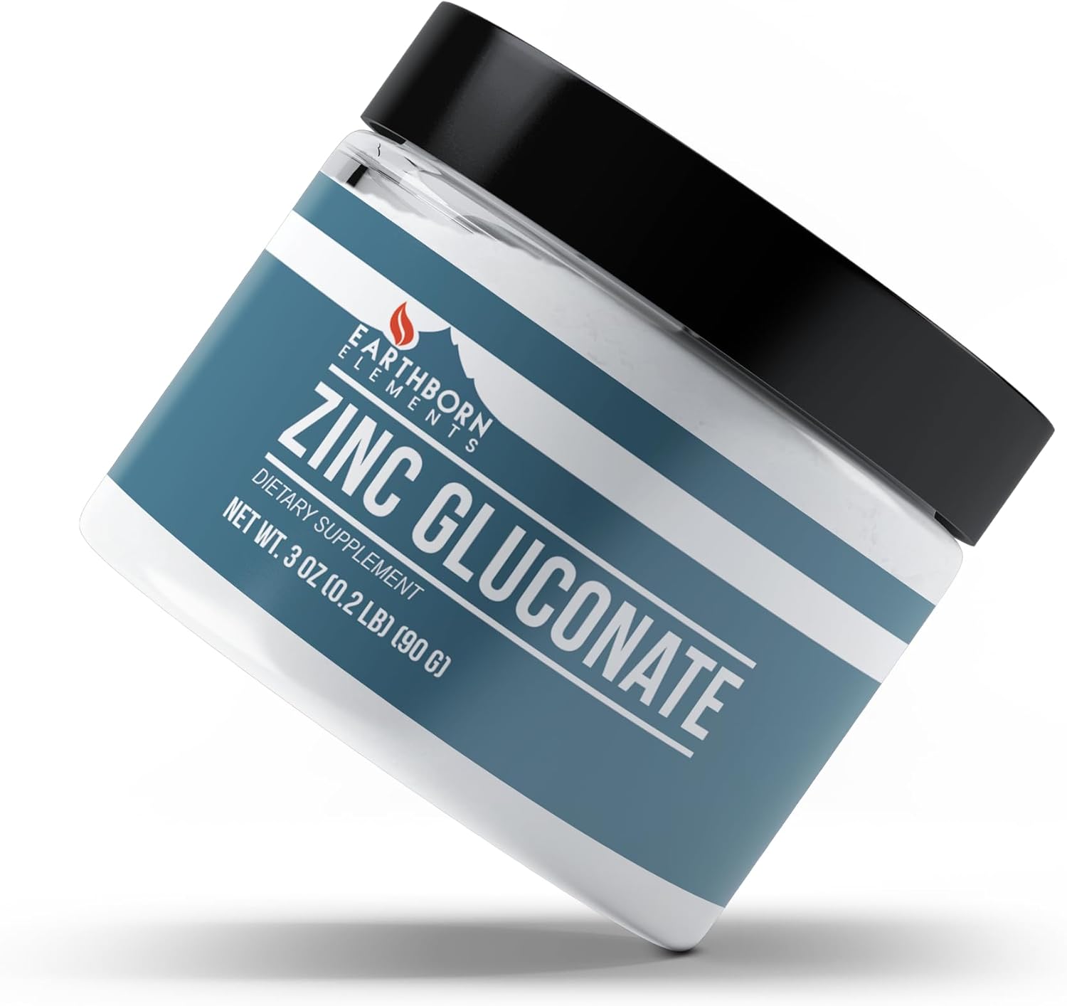 3 oz Earthborn Elements Zinc Gluconate - Pure Formula with Zero Fillers and Additives