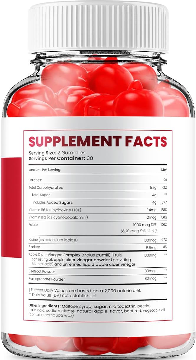 3 Pack Bio Fuel Keto ACV Gummies - Advanced Formula for Weight Management - Apple Cider Vinegar Supplement for Men and Women (180 Gummies)