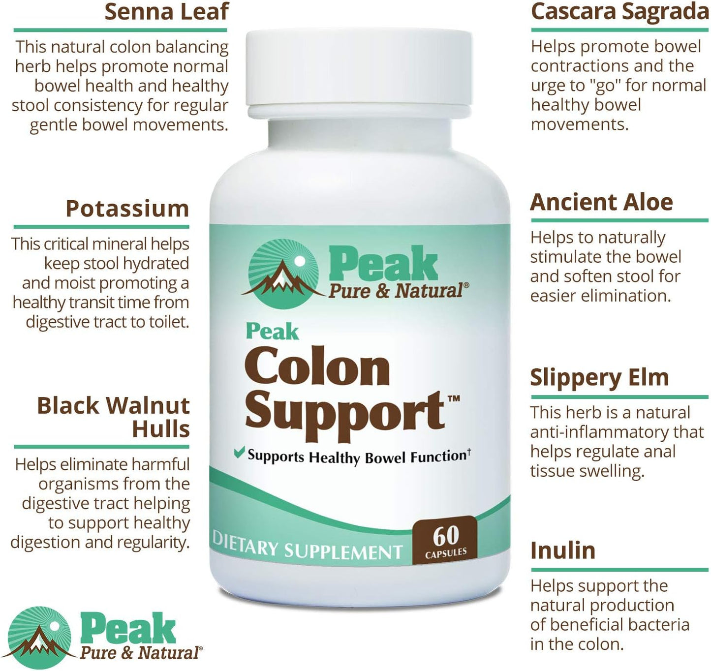 3 Pack Colon Cleanse and Detox Supplement for Gut Health with Fiber, Prebiotics, and Probiotics - Natural Colon Support with Inulin and Senna Leaf Extracts