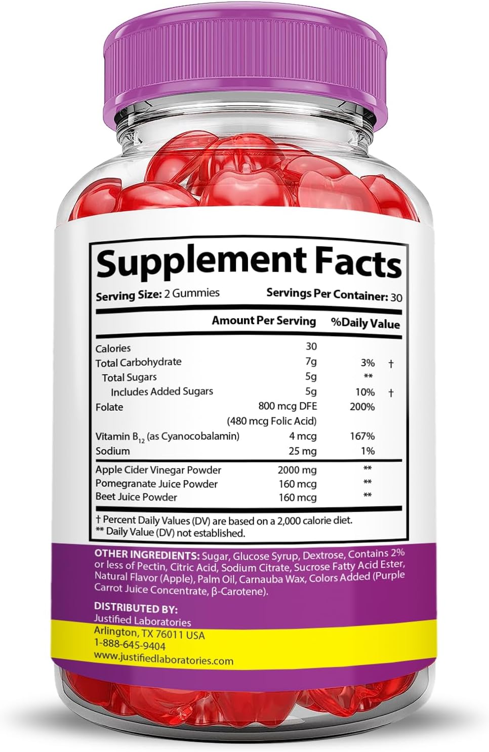 3 Pack Fast Active Keto ACV Gummies - 2000MG Extreme Strength with Pomegranate & Beet Juice - B12 Vegan Non GMO - 180 Gummies