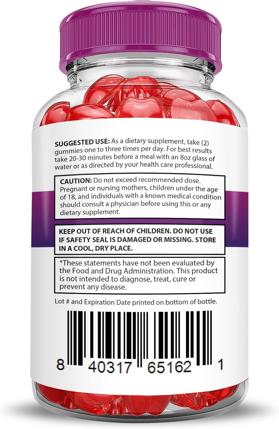 3 Pack Fast Ripped Keto ACV Gummies 2000MG with Pomegranate Beet Juice Powder - Vegan Non GMO 180 Gummys