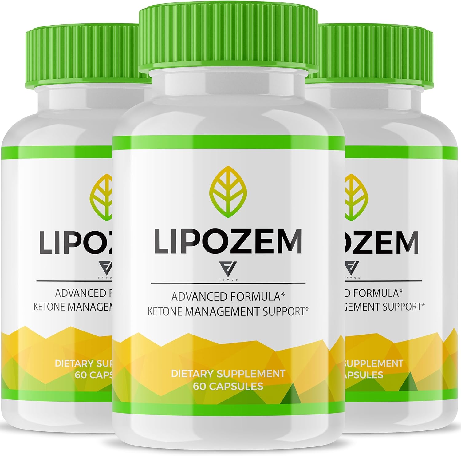 3 Pack Fyvus Keto Capsules for Advanced Strength Health & Wellness Support - Lipo Zem Plus Maximum Keto Formula (180 Capsules)