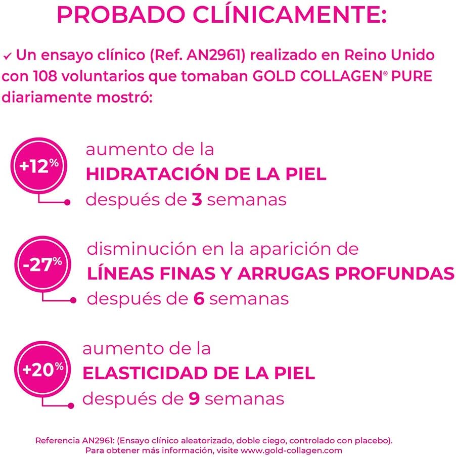 3 Pack Gold Collagen Pure Supplements with Biotin, Hyaluronic Acid, and Vitamin C for Hair, Skin, and Nails - Anti-Wrinkle Immune System Booster for Men and Women