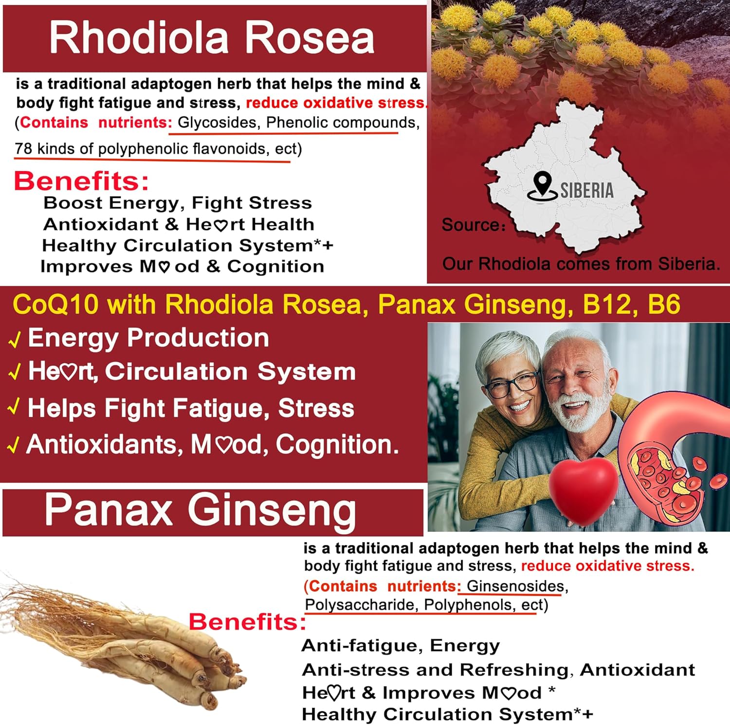 3-Pack Heart Health Gummies with Potassium, Magnesium, and CoQ10