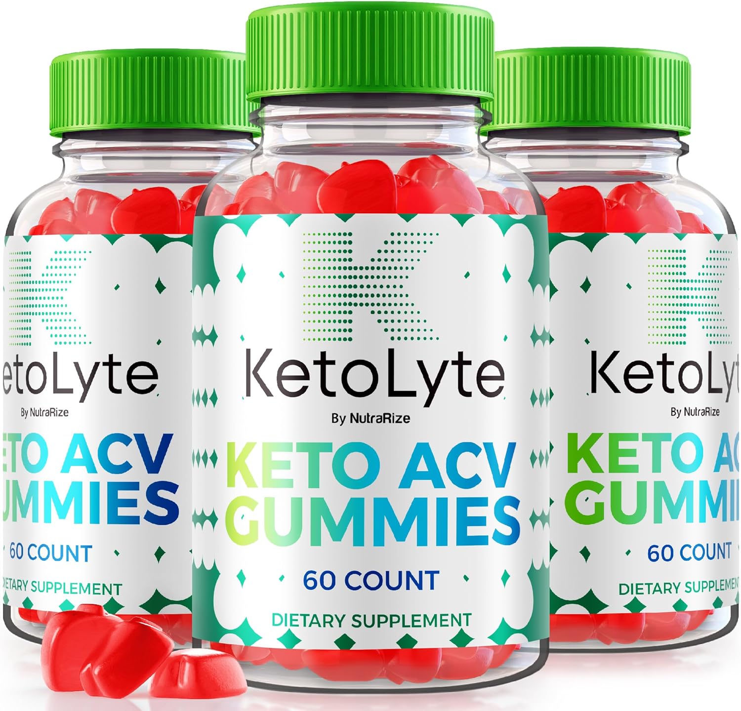 3 Pack KetoLyte Keto ACV Gummies - 1000MG Apple Cider Vinegar Supplement - Natural Keto Vitamins - Official Reviews - 180 Gummies