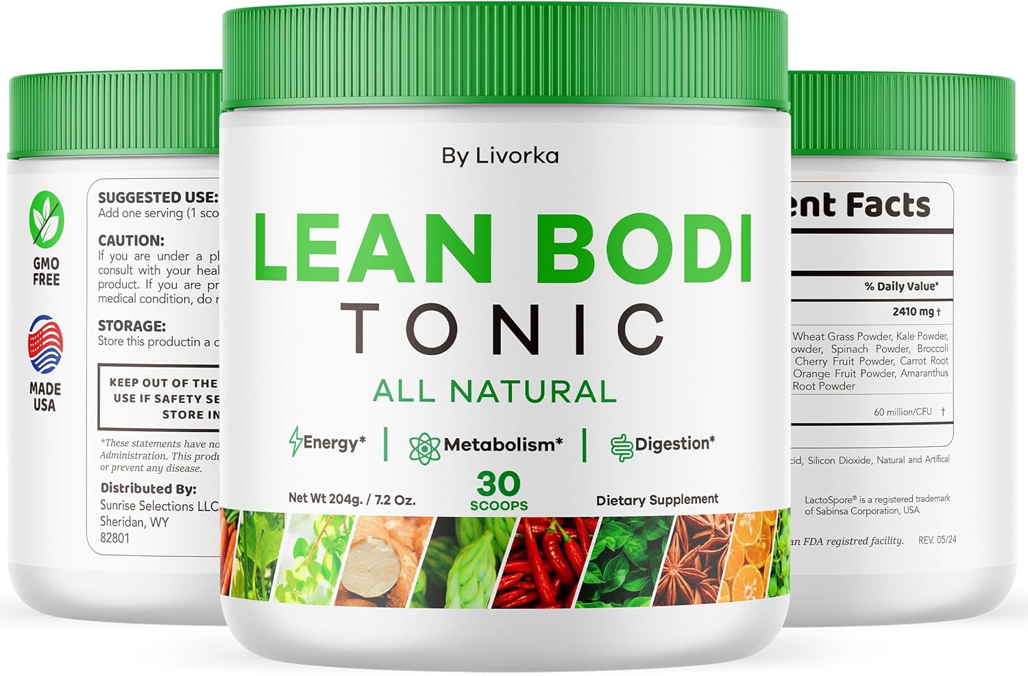 3-Pack Lean Body Tonic Powder - Advanced Formula, All Natural, 90 Servings for 3 Months - BoostGo Australia