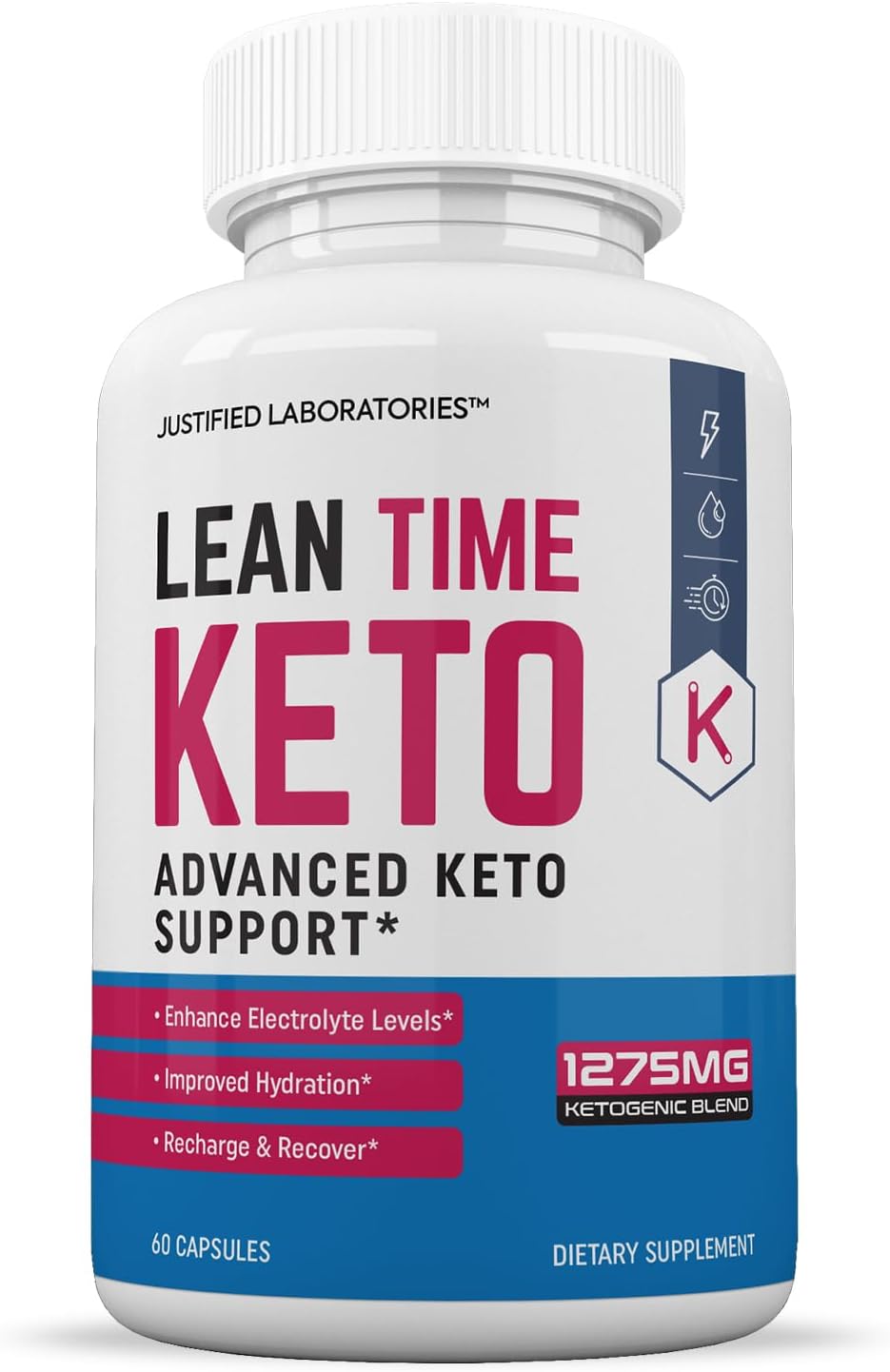 3 Pack Lean Time Keto Pills 1275MG with Apple Cider Vinegar & Green Tea - 180 Capsules