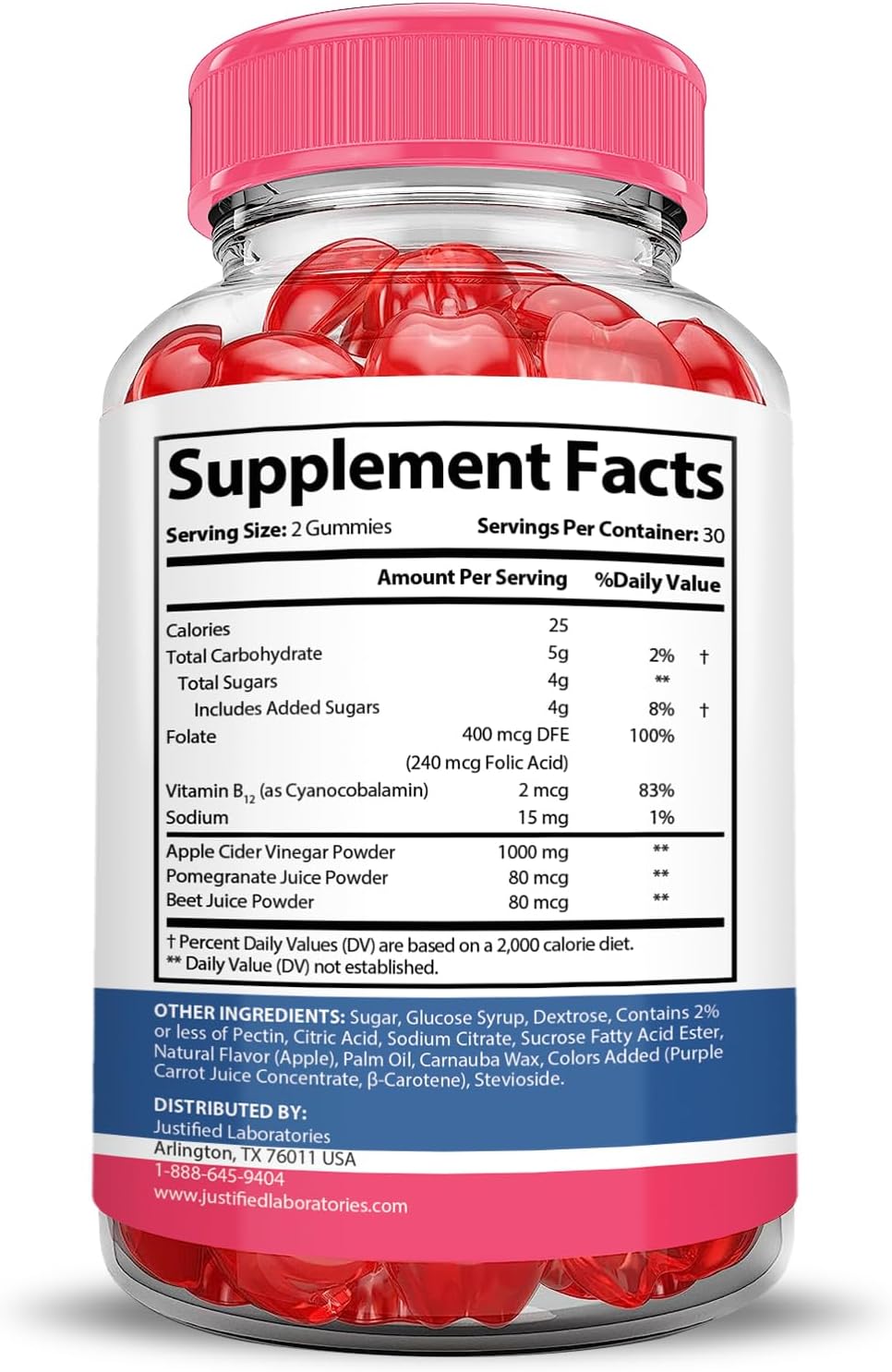 3 Pack Liberty Bites Keto ACV Gummies 1000MG - Apple Cider Vinegar with Pomegranate & Beet Juice - Vegan Non GMO - 180 Gummys