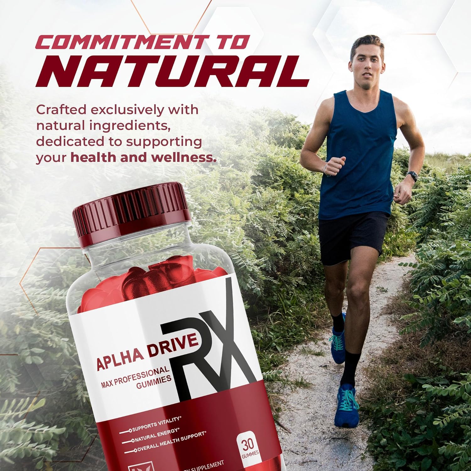 3 Pack of LIVORKA Alpha DriveRX Gummies - 90 Gummies for 3 Months, Advanced Formula