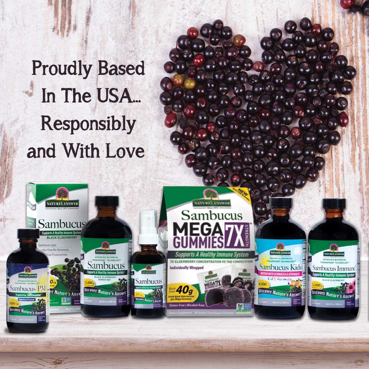 3-Pack of Nature's Answer Sambucus Elder Berry Extract Syrup - 8 Ounce Bottles for Daily Immune Support with Antioxidants - Family-Friendly Flu Season Defender