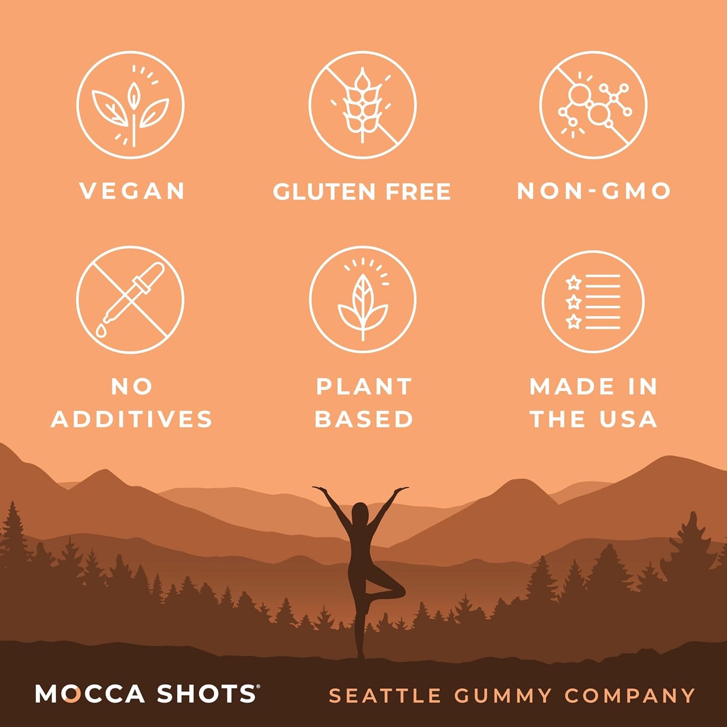 3-Pack of Vegan Caffeine Energy Chews - 200mg per Pack - Gluten-Free and Plant-Based Energy Gummies for an Instant Boost