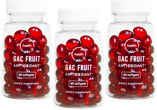 3-Pack OX HEALTH Super Antioxidant Supplement with Gac Super Fruit, DHA, and Momordica - 180 Softgels for Healthy Aging and Immune Support - BoostGo Australia