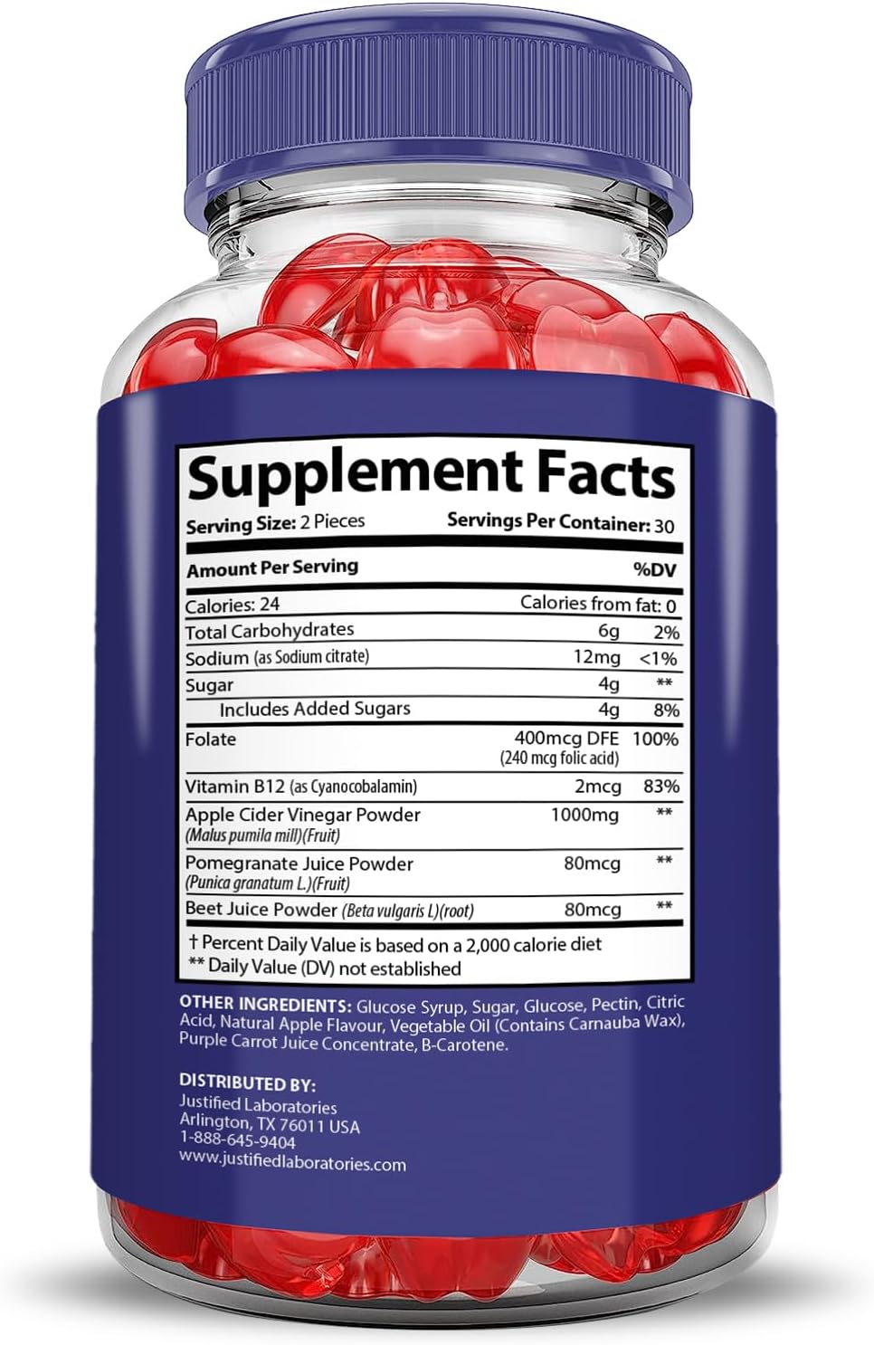 3-Pack Slim Fusion Keto ACV Gummies - Advanced 1000MG Formula with Pomegranate Beet Juice Powder - B12 Vegan Non GMO - 180 Gummies