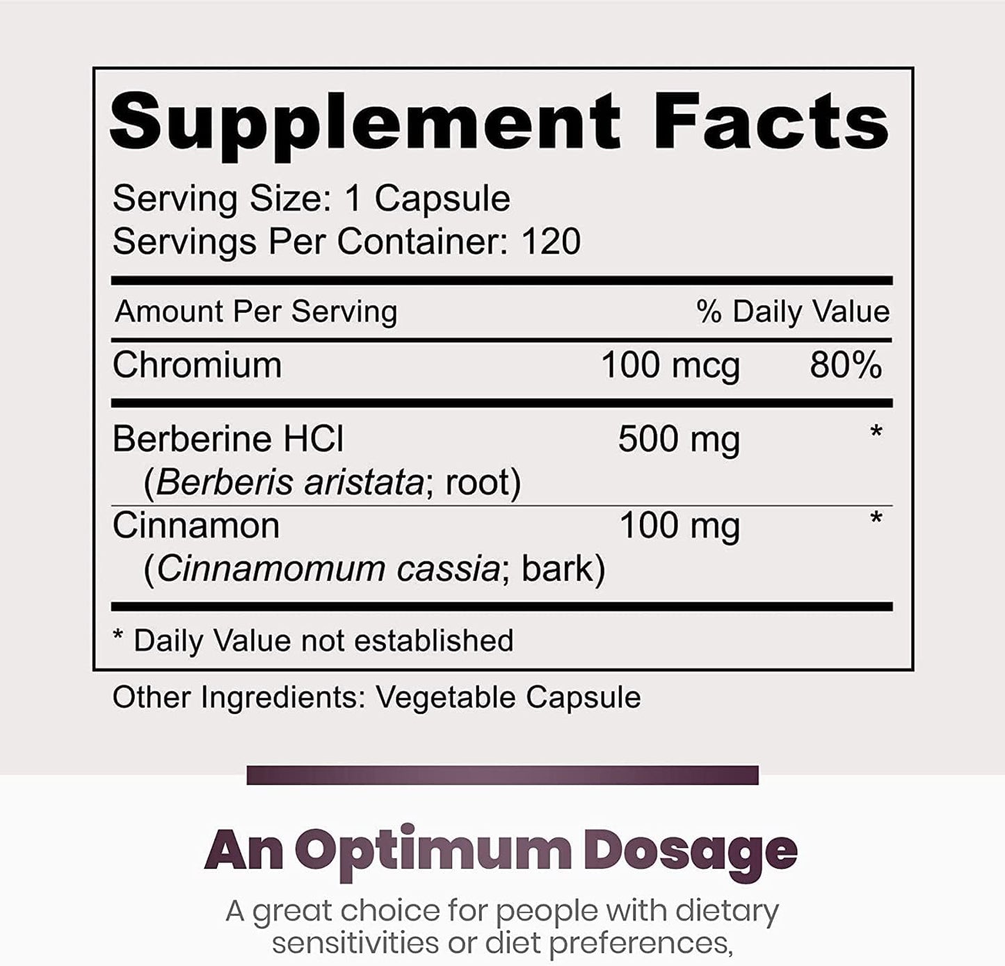 3 Packs of Simply Natures Berberine HCl 500mg - 120 Capsules for Cardiovascular, Gastrointestinal, and Immune Support with Chromium and Cinnamon
