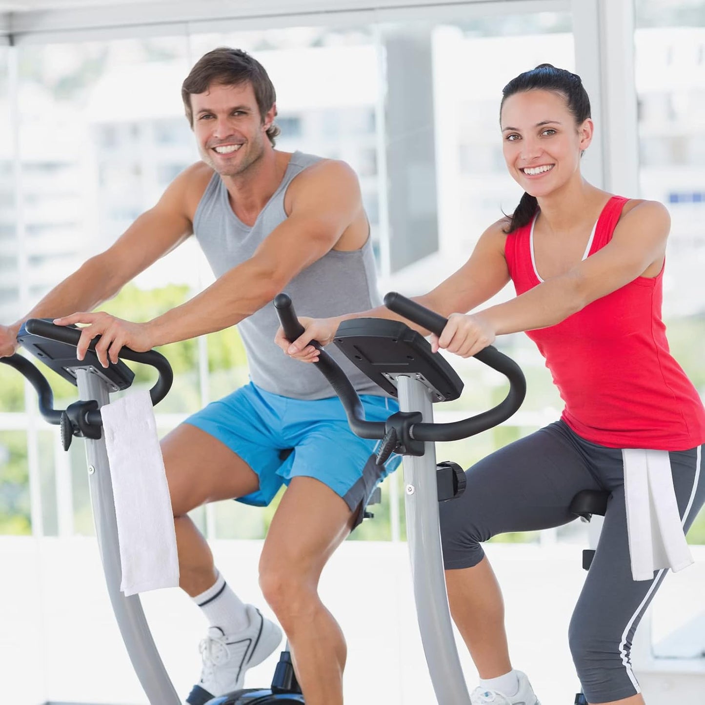 3-Piece Cotton Football Field Towel Set with Hook and Loop Fastener - Ideal for Football, Golf, Gym - White Color