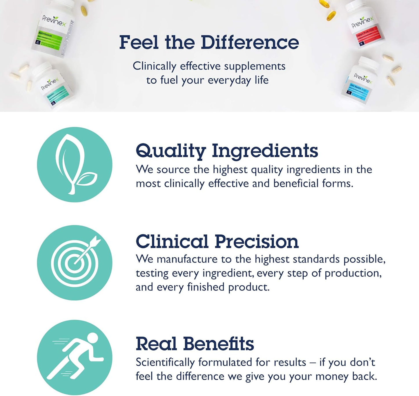 30 Billion CFU Previnex Probiotic with Prebiotics for Digestion & Immune Support