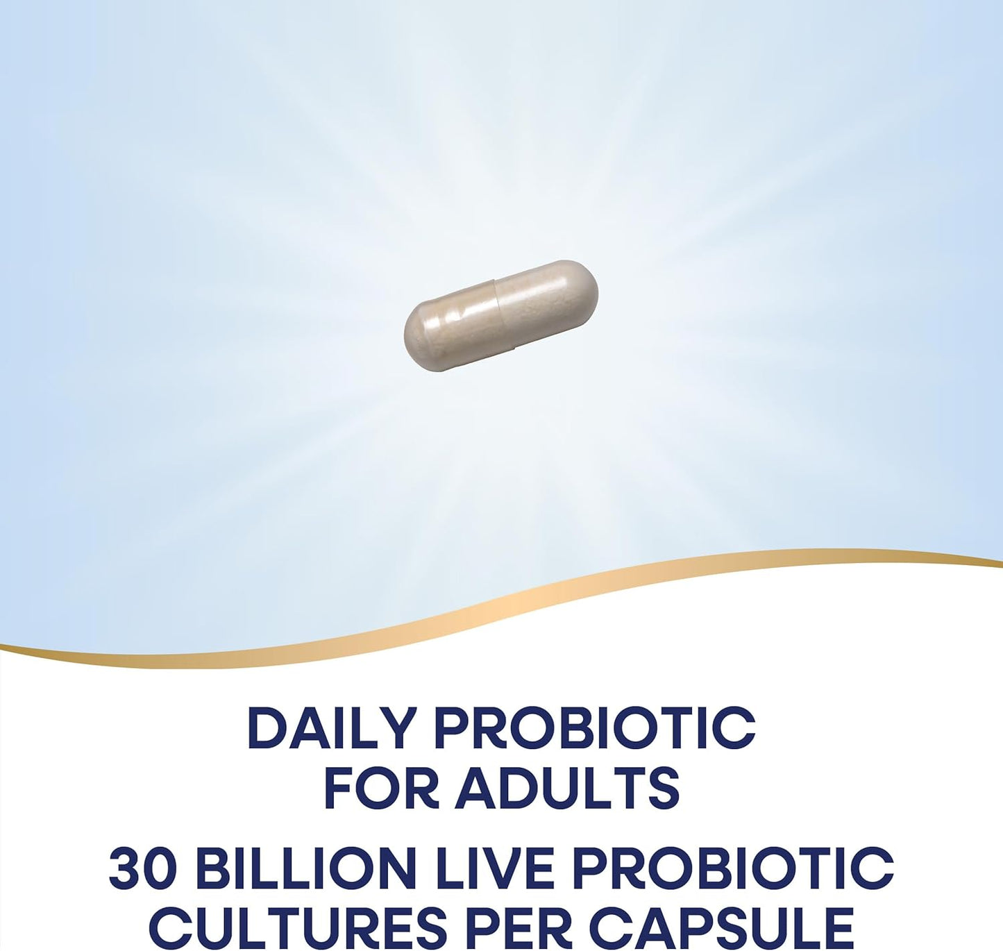 30 Billion Live Cultures Probiotic + Prebiotic Supplement for Digestive & Immune Health - Nature's Way Fortify for Men and Women, 30 Capsules