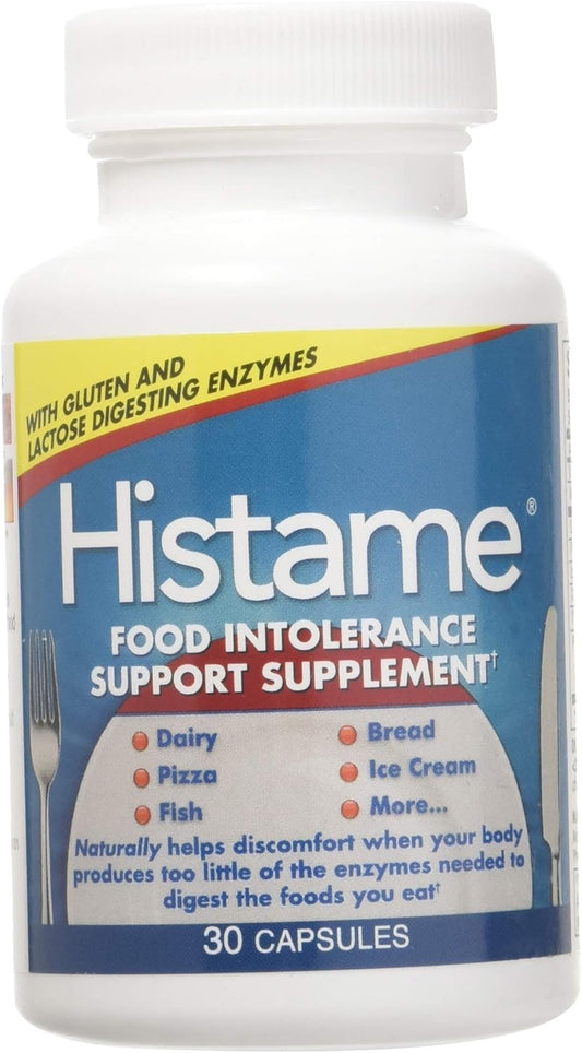 30 Capsules for Food Intolerance Relief - Digestive Health Supplement