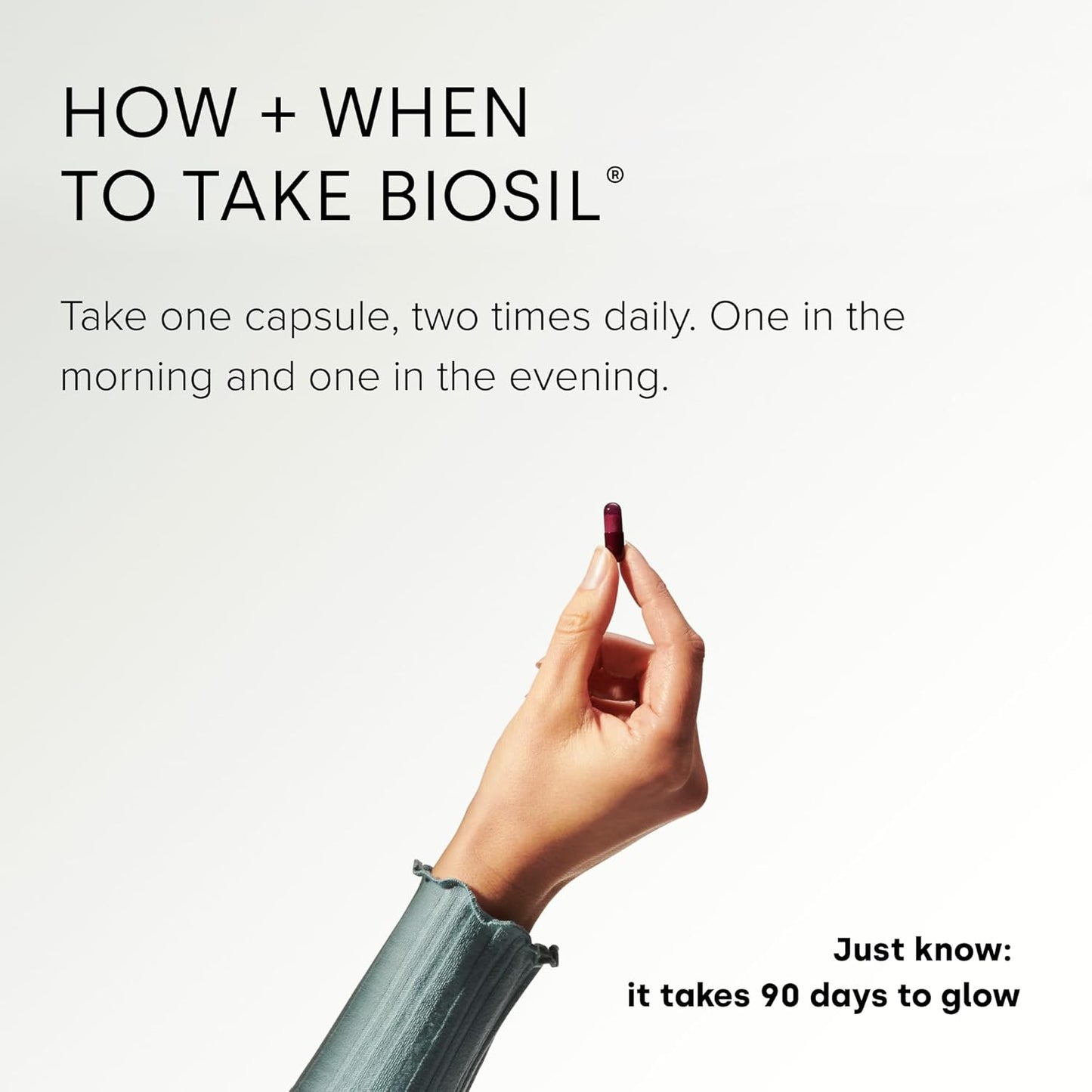 30 Capsules of Biosil Advanced Hair and Nail Care with ch-OSA and Biotin for Hair and Nail Growth, Strength, and Thickness - 15-Day Supply