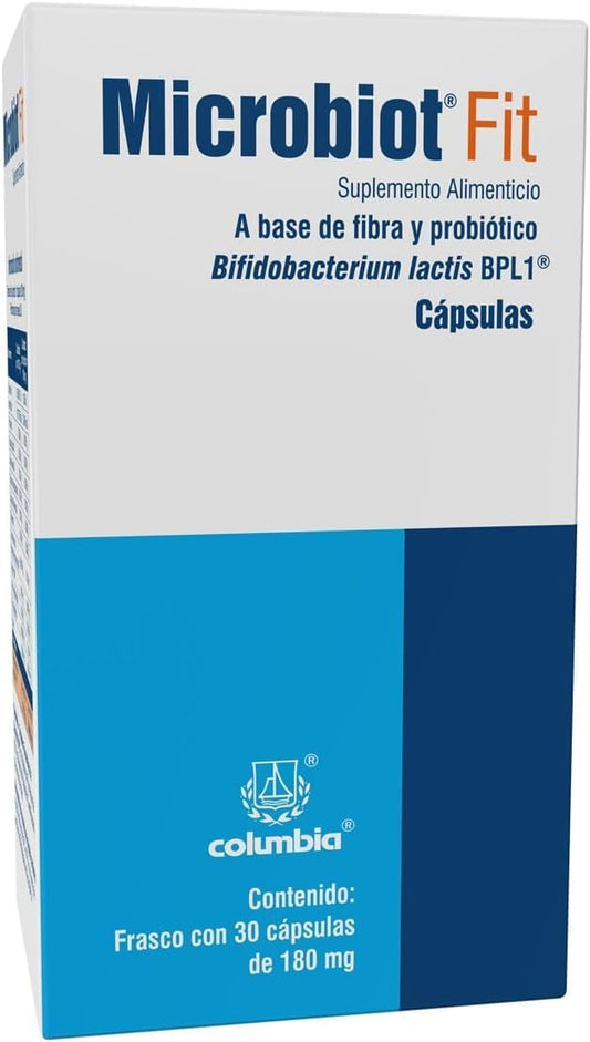 30 Capsules of Generic Microbiot Fit with Bifidobacterium Lactis Bpl-1 for Gut Health and Digestive Support