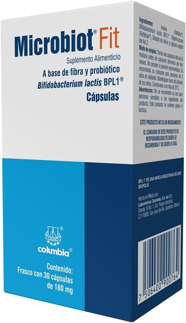 30 Capsules of Generic Microbiot Fit with Bifidobacterium Lactis Bpl-1 for Gut Health and Digestive Support