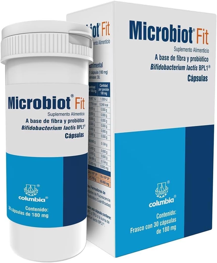 30 Capsules of Generic Microbiot Fit with Bifidobacterium Lactis Bpl-1 for Gut Health and Digestive Support